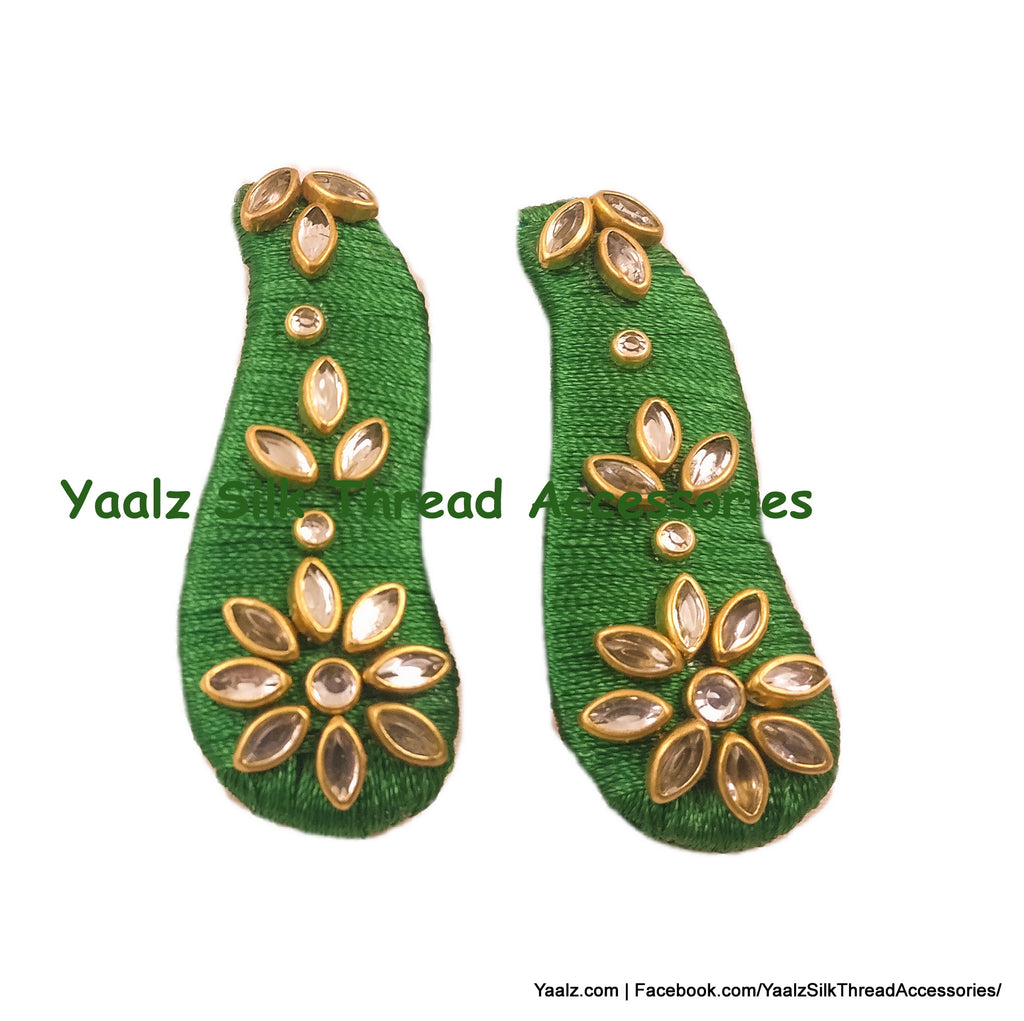 Anokhi Ada Floral Stone studded Tic Tac Hair Clip for Girls and Women –